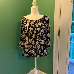 Cute floral high/low top